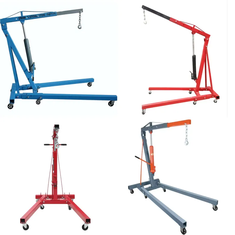 Engine Stand Heavy Duty - 휴대용 유압 엔진 크레인 1톤 2톤