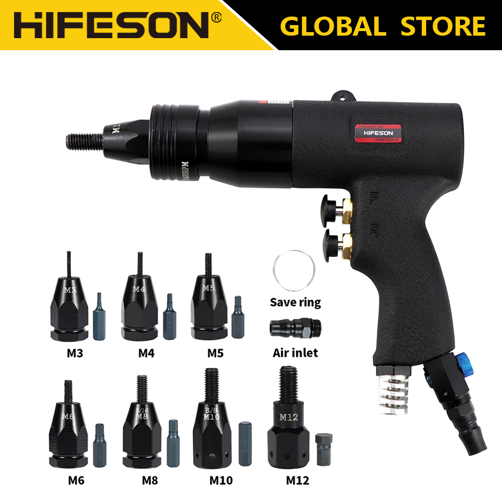 Rivet Gun Air - HIFESON 자동 잠금 공압 리벳 너트