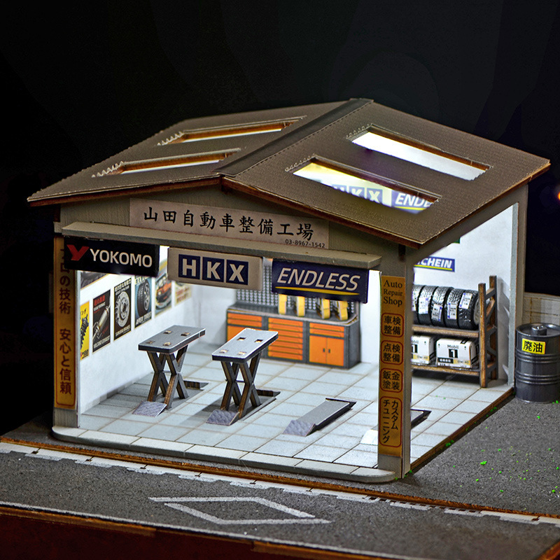 1:64 스케일 DIY 자동차 정비소 디오라마 키트(L - Auto Repair Shop 리뷰 및 가격